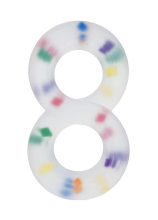 Alpha Liquid Silicone Crazy 8 Party Ring - Multicolor