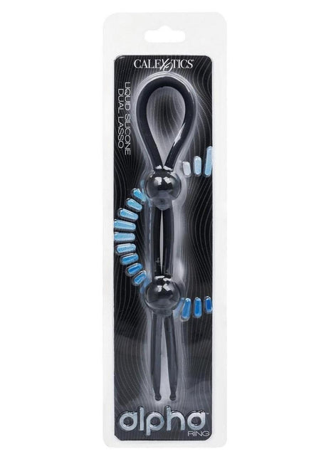 Alpha Liquid Silicone Dual Lasso - Black