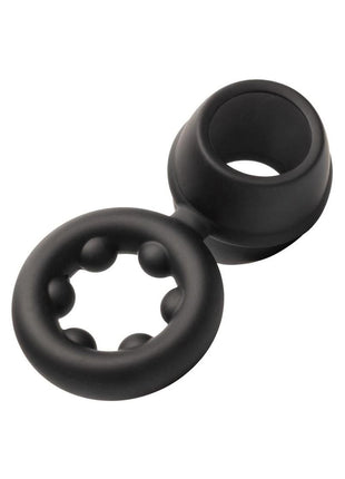 Alpha Liquid Silicone Dual Magnum Ring - Black