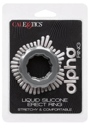 Alpha Liquid Silicone Erect Ring - Grey