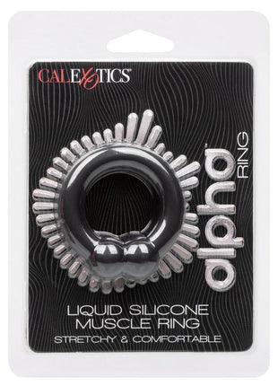 Alpha Liquid Silicone Muscle Ring - Black