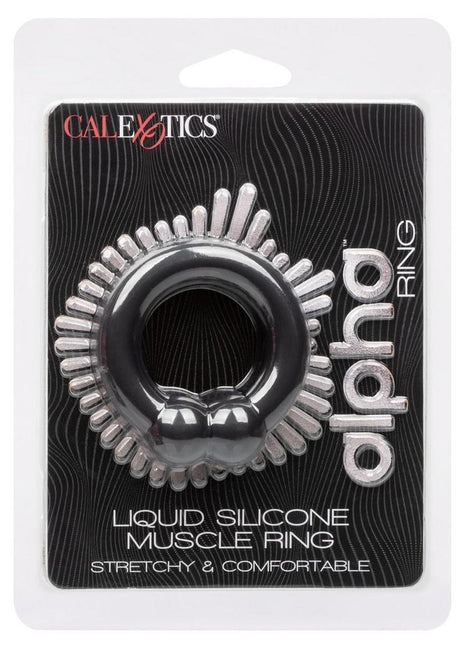 Alpha Liquid Silicone Muscle Ring - Black