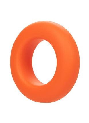 Alpha Liquid Silicone Prolong Cock Ring - Orange - Large