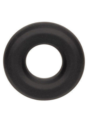 Alpha Liquid Silicone Prolong Cock Ring - Black - Medium