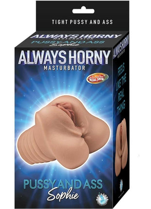 Always Horny Realistic Sophie Pussy and Ass Masturbator - Chocolate