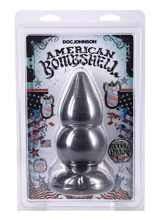American Bombshell Double Payload Anal Plug - Gun Metal