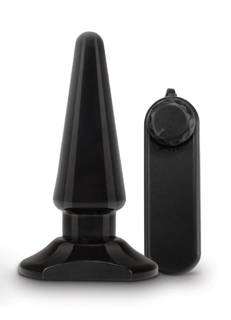 Anal Adventures Basic Vibrating Anal Pleaser with Remote Control - Black
