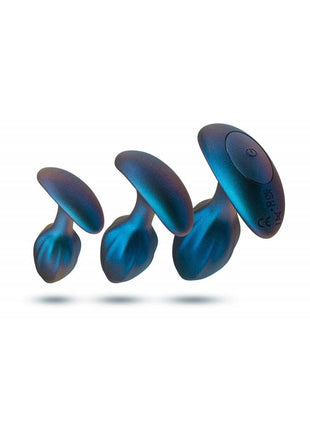 Anal Adventures Matrix Cosmos Plug Kit Silicone Anal Plug Set - Lunar