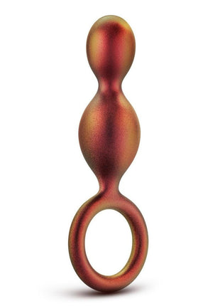Anal Adventures Matrix Duo Loop Silicone Plug - Brown/Copper