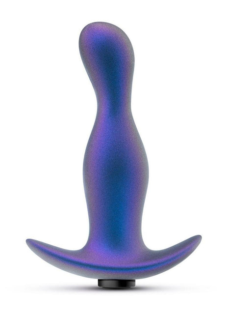 Anal Adventures Matrix Odyssey Prostate Silicone Rechargeable Stimulator - Space Age - Blue