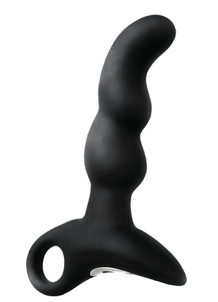 Anal-Ese Collection Rechargeable Vibrating Silicone Alpha Plug #4 - Black