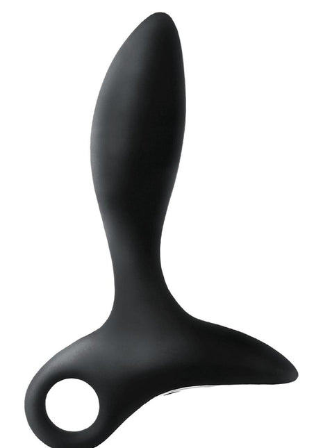Anal-Ese Collection Rechargeable Vibrating Silicone Alpha Plug #1 - Black