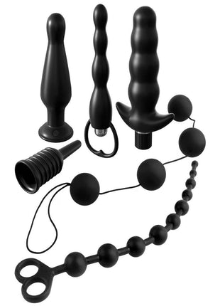 Anal Fantasy Collection Silicone Deluxe Fantasy Kit Waterproof - Black