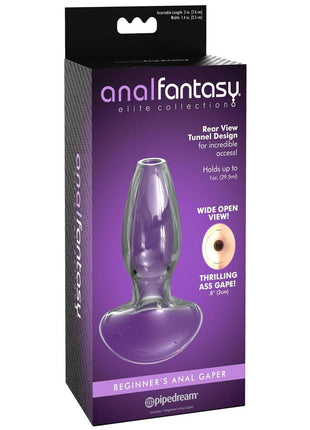 Anal Fantasy Elite Beginner's Anal Gaper Glass Open Tunnel