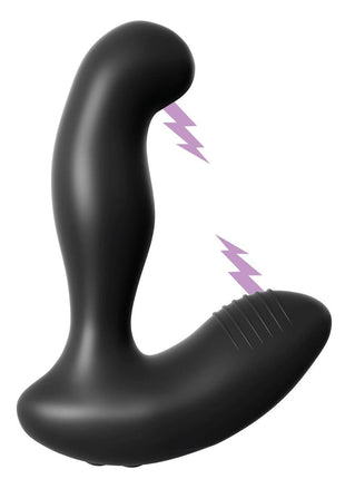 Anal Fantasy Elite Silicone Electro Stim Prostate Vibrator - Black