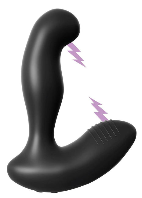 Anal Fantasy Elite Silicone Electro Stim Prostate Vibrator - Black