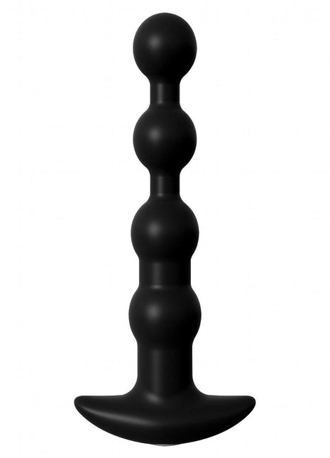 Anal Fantasy Elite Silicone Rechargeable Anal Beads Waterproof - Black