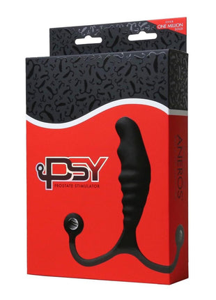 Aneros Psy Silicone Perinium and K-Spot Massager - Black/Red