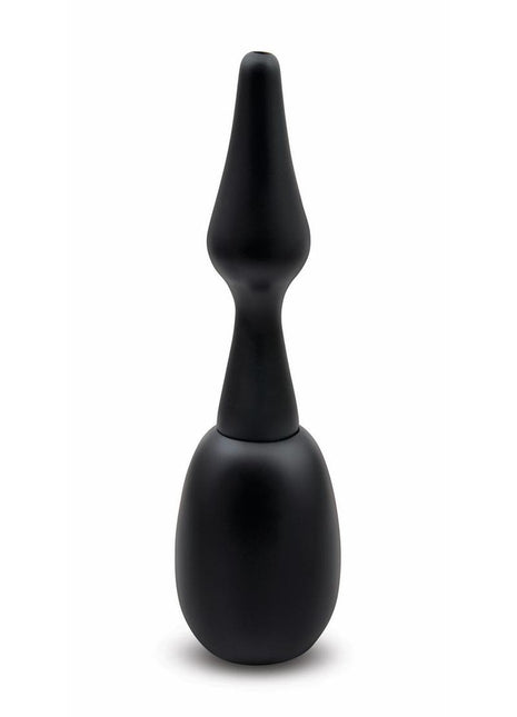 Aquaclean 150ml One Way Valve Douche with Butt Plug Nozzle - Black