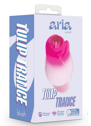 Aria Tulip Trance Rechargeable Silicone Clitoral Stimulator - Pink