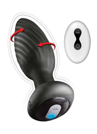 Ass-Sation Remote Vibrating and Rotating Rechargeable Silicone Anal Plug