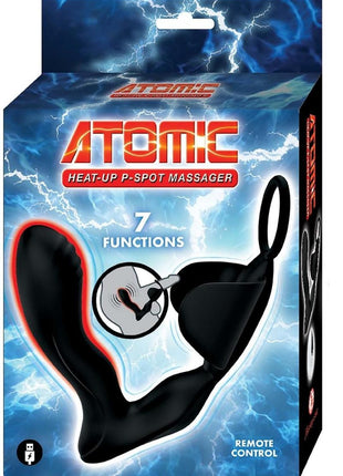 Atomic Heat Up Rechargeable Silicone Massager - Black