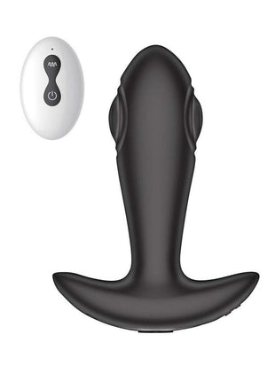 Atomic Tapping Rechargeable Silicone Anal Plug - Black