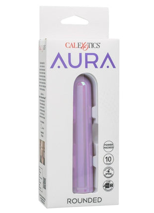 Aura Rounded Rechargeable Silicone Stimulator - Purple