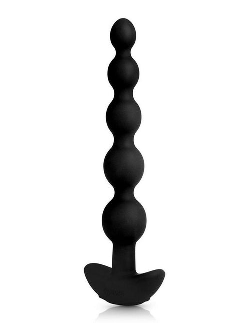 B-Vibe Cinco Rechargeable Silicone Anal Beads - Black