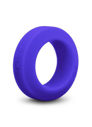 B-Vibe Flex Ring Gt Silicone Cock Ring - Blue - 32mm