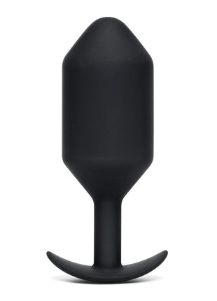 B-Vibe Snug Plug 7 Silicone Weighted Anal Plug - Black