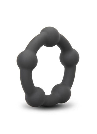 B-Vibe Snug Ring Orbit Nubby Silicone Cock Ring - Black