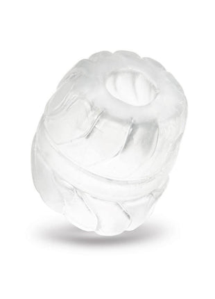B-Vibe Stretch Tech Barrel Ultra Stretchy Cock Ring - Clear