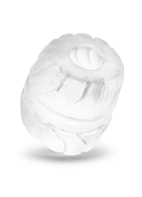 B-Vibe Stretch Tech Barrel Ultra Stretchy Cock Ring - Clear