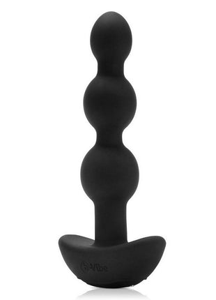B-Vibe Triplet Anal Beads Rechargeable Silicone Beads with Remote Control - Black