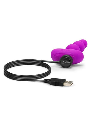 B-Vibe Triplet Anal Beads Rechargeable Silicone Beads with Remote Control