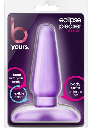 B Yours Eclipse Pleaser Butt Plug - Purple - Medium