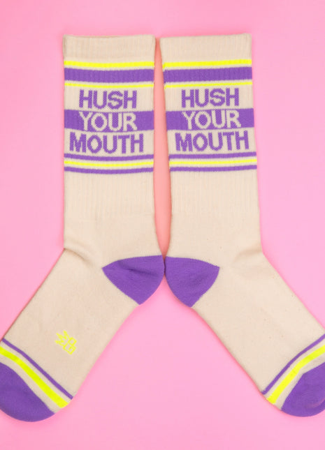 Hush Your Mouth Gym Socks