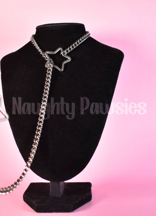 Silver Star Ring Slip Chain