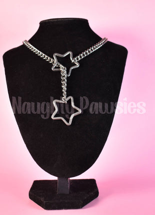 Silver Star Ring Slip Chain