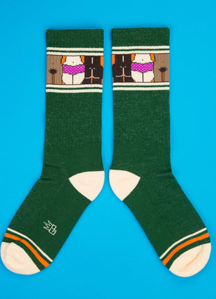 Tush And Bush Gym Crew Socks
