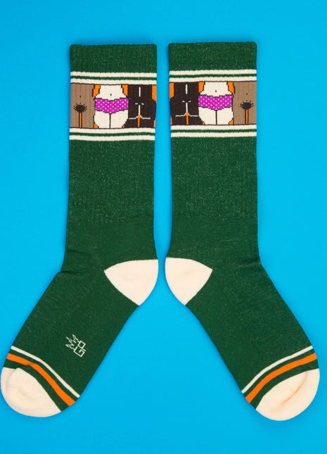 Tush And Bush Gym Crew Socks