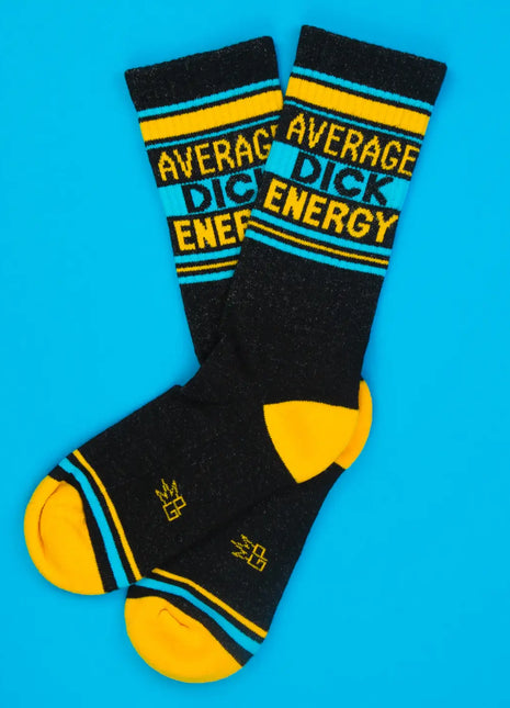 Average Dick Energy Gym Crew Socks