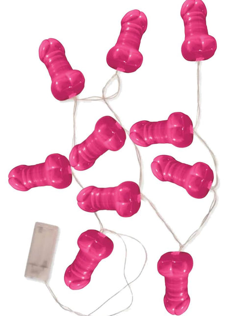 Bachelorette Pecker Party Lights - Pink