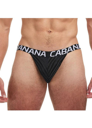 Banana Cabana Poly Jock - Black - Large/XLarge