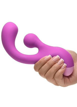 Bang! Gyro Rabbit Rechargeable Silicone Vibrator - Purple