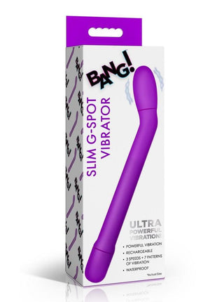 Bang Slim G-Spot Rechargeable Silicone Vibrator - Purple