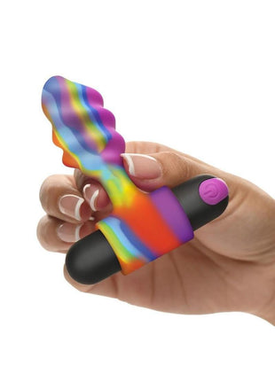 Bang Vibrating Rainbow Butt Plug Silicone Rechargeable