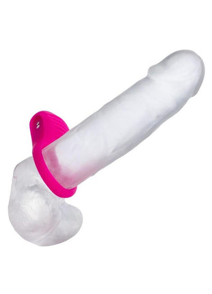 Basic Essentials Rechargeable Ridge Rider Silicone Cock Ring