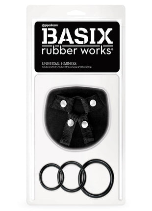 Basix Rubber Works Universal Harness Regular Size - Black